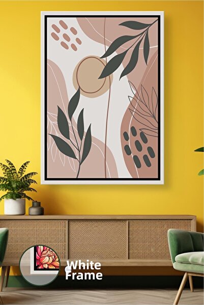 KOSS Dijital Αφηρημένη ζωγραφική σε καμβά με αφηρημένα χρώματα φύλλων και γης...