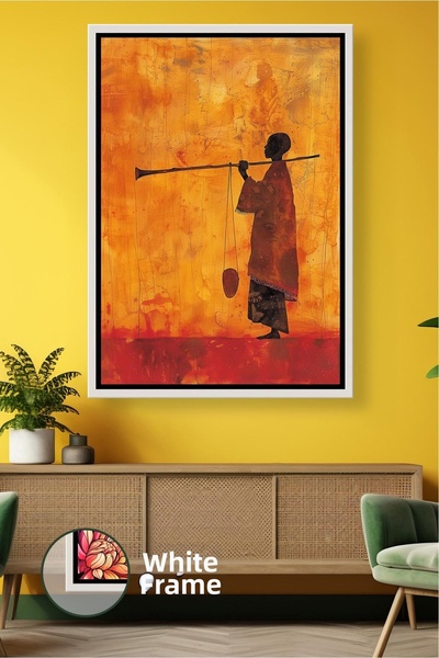 KOSS Dijital Αφρικανική ανδρική φιγούρα που φέρει φορτίο Αφρικανική παραδοσια...