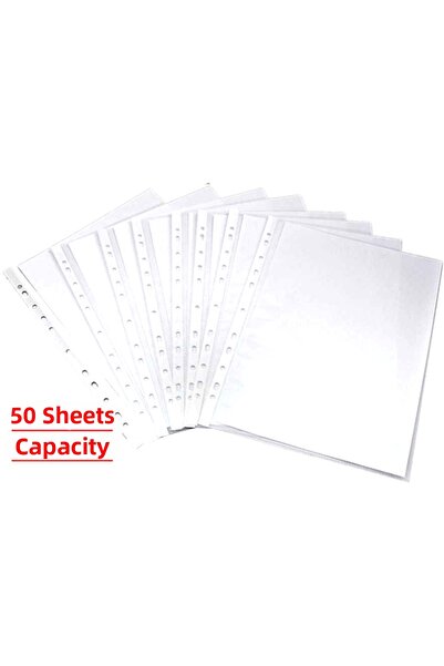Limmy Transparent Pouch File, 50 Sheet Capacity, 100 Pieces