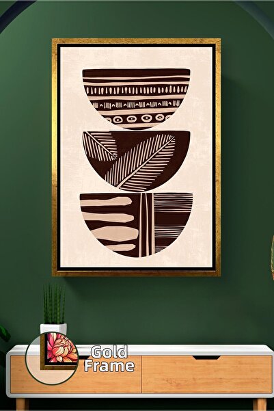 KOSS Dijital Pictură pe pânză înrămată, care oferă o echilibru cald, cu forme...