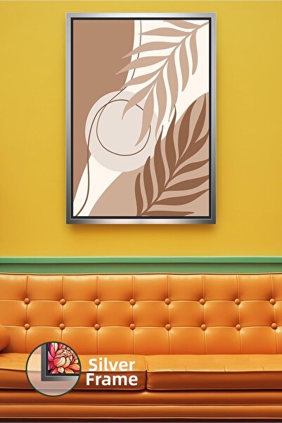 KOSS Dijital Estetică boemă, forme naturale de frunze, tonuri de pământ, artă...