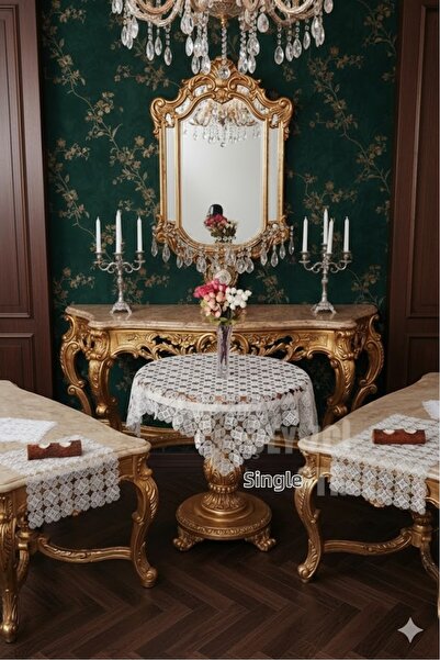 Çt Çeyizci Tekstil 17 Piece Needlework Display Set – Machine Work