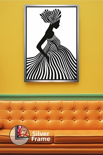 KOSS Dijital Pictură pe pânză înrămată în stil de artă minimalistă abstractă,...