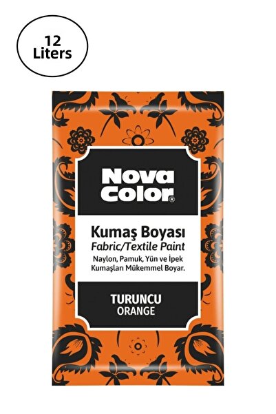Nova Color 12 قطعة من القماش المسحوق باللون البرتقالي - Nc-906