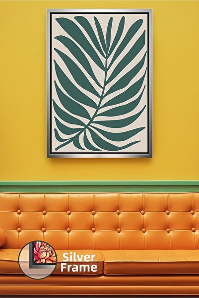 KOSS Dijital Model de frunze verzi în stil boem, decorare naturală, compatibi...