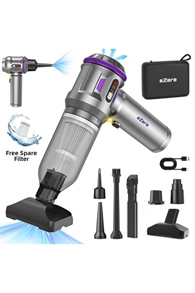 CT STONES Ezere 17000Pa Powerful Digital Display Vacuum Cordless Blowing Mini...