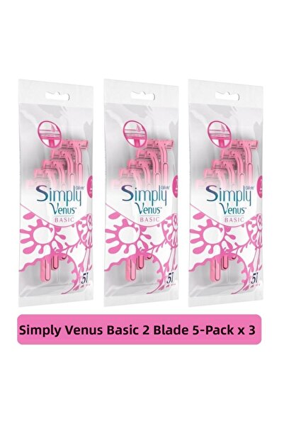 Gillette Venus Gillette Venus Simple 2 Blades 5 Ανταλλακτικά x3 Τεμάχια
