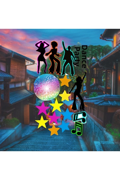 Limitless Design Disco Sticker, Dance Sticker, Music Sticker, Laptop Sticker,...