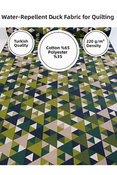 FabricMarket Patterned Water Repellent Duck Fabric |   65% Cotton 35% Polyester |   Tablecloth, Runner, and Upholstery Fabric