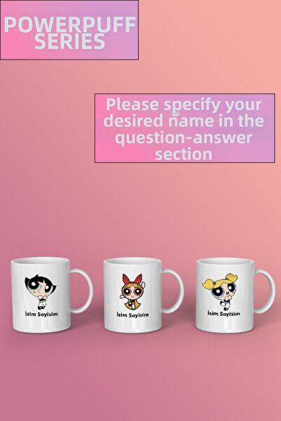 D&Y GAUDERY Powerpuff Girls Mug Cup, Triple Powerpuff Cup