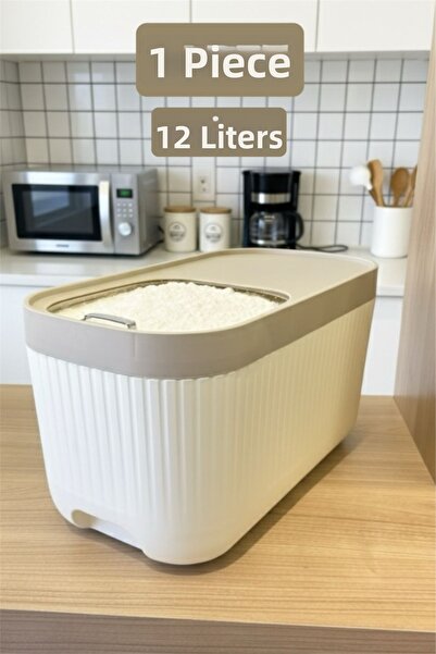 Amentes 1 Apex Cream 12-Liter Detergent Container with Sliding Lid - Wheeled ...