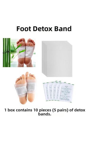 mrtbilisim Foot Health Detox Tape 10 Pieces Detox Tape Toxin Removal 5 Pairs Fatigue Tape Detox Tape