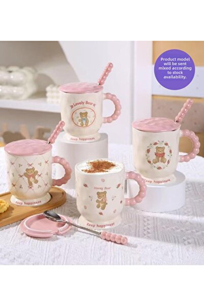 hediyeofisi Premium Ceramic Mug with Cute Bear Design and Special Box 1984