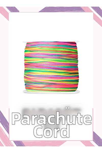 Fiyonks Atölye Bracelet Cord, Parachute Cord, 5 Meters, Macrame Bracelet Weav...