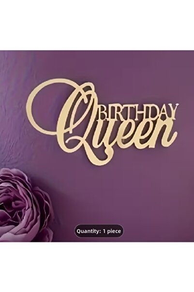 cugy parti malzemeleri Birthday Queen Cake Lettering Large Size
