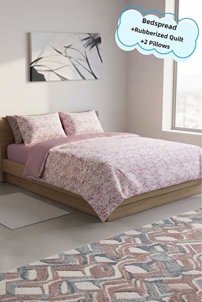 Arte Cotone Set Premium |   Set de lenjerie de pat cu cearșaf elastic |   Cuplu