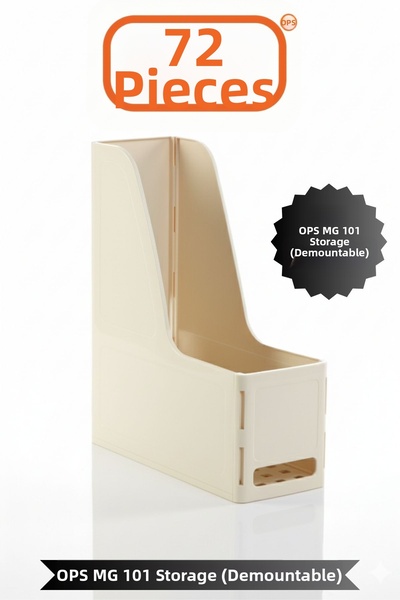 Ops Mg 101 A4 Disassembled 72 Pieces Plastic Vertical Magazine Folder Archive...