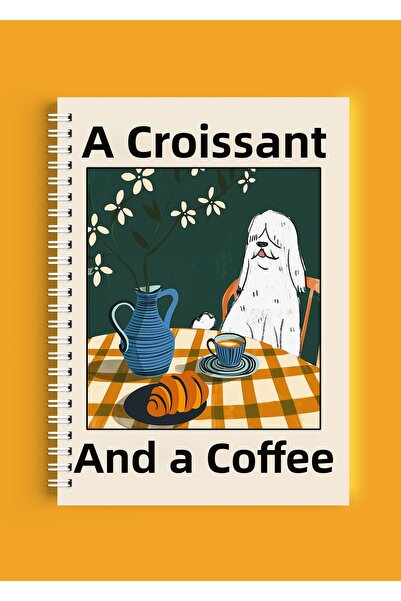 ARTHOUSECOLLECTIVE Caiet A4 cu spirală - Caiet de școală fără linii - 80 de c...