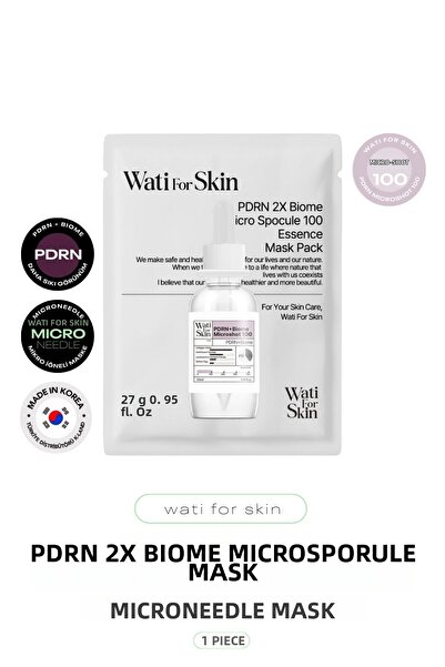 wati for skin قناع ورقي بالإبر الدقيقة PDRN و2X Biome مع تقنية الإبر الدقيقة ...