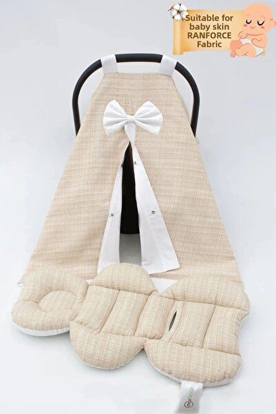 mordesign Orthopedic Lumbar Support Baby Stroller Cushion, Cover Set of 2, Ra...