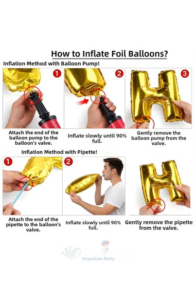 Organizasyon Pazarı 34 inch 5 Gold Color Number Foil Balloon