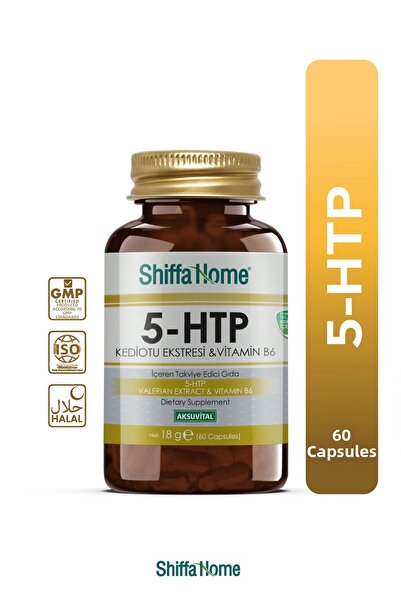 Shiffa Home 5 Htp 60 Capsules / 5-Htp Herbal Capsule, Yarrow Extract and Vita...