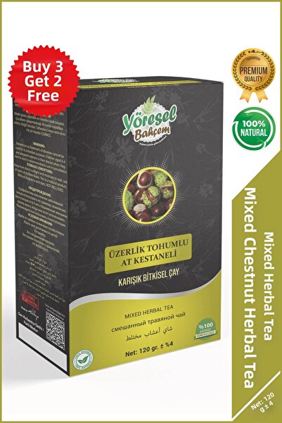 Yöresel Bahçem Mixed Herbal Tea with Horse Chestnut Seeds - 120g