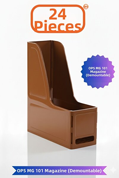 Ops Mg 101 A4 Disassembled 24-Piece Plastic Vertical Magazine Folder Archive ...