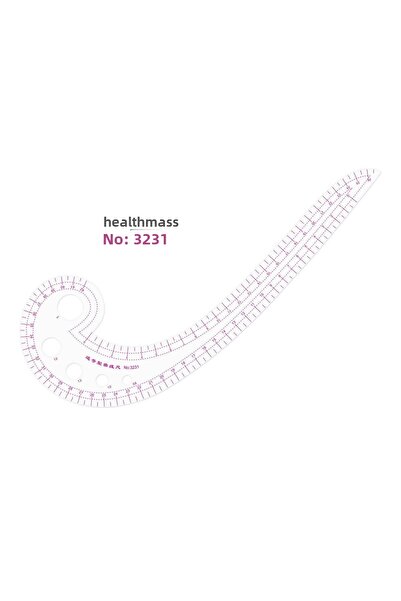 Liva Craft Rigle de design de modă cu curbă franceză - 7 tipuri de rigle Riga