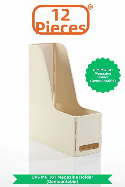 Ops Mg 101 A4 Disassembled 12-Piece Plastic Vertical Magazine Folder Archive ...