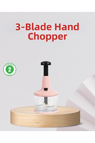 MericLine مفرمة طعام يدوية للمطبخ بشفرة حادة وحاوية كبيرة