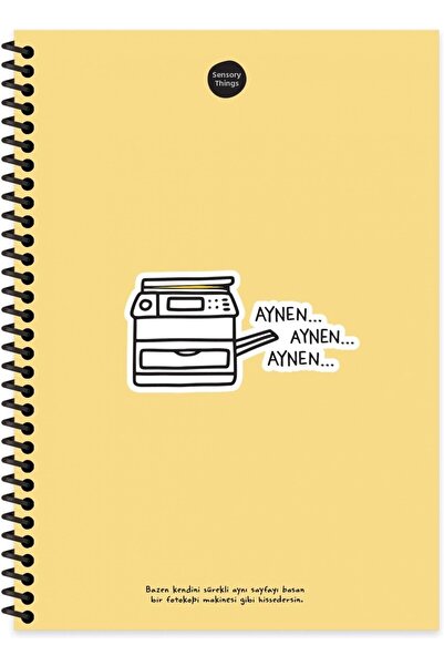 KESKİN COLOR Lucruri cu spirale 17x24cm 100 pagini. Caiet cu copertă rigidă c...