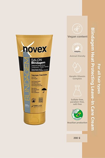 NOVEX كريم العناية غير المغسول للحماية من الحرارة ومضاد للتأكسد 200 جرام