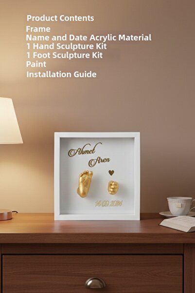 Verda Çerçeve Σετ 3D γλυπτικής τέχνης για το χέρι και το πόδι της κούκλας 25x...