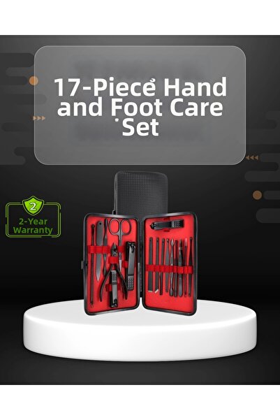 TakÇalıştır iEG ™   مجموعة مانيكير احترافية مكونة من 17 قطعة - مصنوعة من الفو...