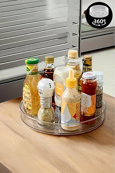 Evalins Organizator rotativ la 360 de grade - Organizator transparent pentru ...