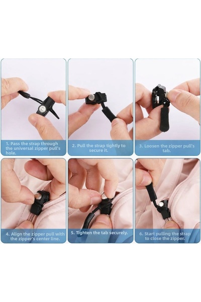 ÇARŞI HANEM Zipper Repair Tool Kit, Suitable for Clothes, Jackets, Clothing, Suitcases, Backpacks 3 Pieces 3 Sizes