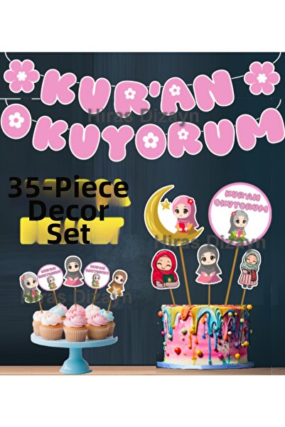 Hiras Dizayn 35 τεμάχια Πλήρες σετ για κορίτσια και αγόρια με θέμα τον Κοράνι...