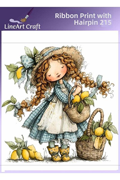 LİNEART Iron-On Rubon Printing Transfer No:Rb215-30X30Cm