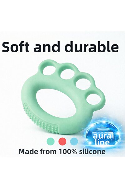 AURA LİNE تمارين تقوية إصبع المعصم من السيليكون، تمرين الضغط على اليد بعد الع...