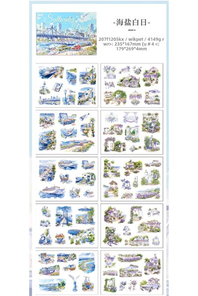İthal 20 Pages Four Seasons Scenery Sticker Book