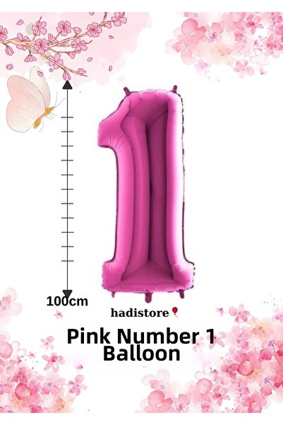 hadistore بالون بلون وردي مقاس 100 سم - بالون من الفويل متوافق مع الهيليوم لع...