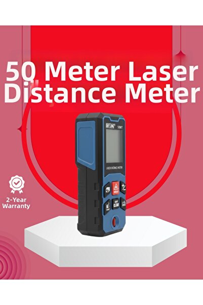 UCUZTEKNO 50-метров лазерен измервателен уред за изчисляване на площ и разсто...