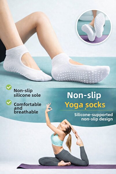 GAZELMANYA Κάλτσες Pilates και Yoga με Αντιολισθητική Σόλα - Κάλτσες χορού