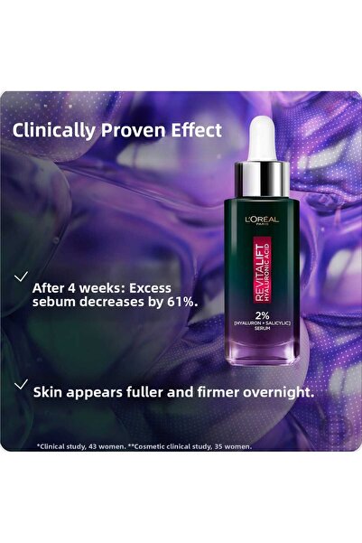 L'Oreal Paris L'Oreal Paris Revitalift Hyaluronic Acid Oil Control Night Serum 30 ml