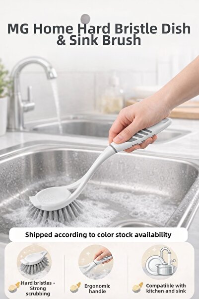 VENON فرشاة سوفتون للأطباق والمغسلة 🍳 فرشاة المطبخ 🛁   شعيرات صلبة متوسطة �...