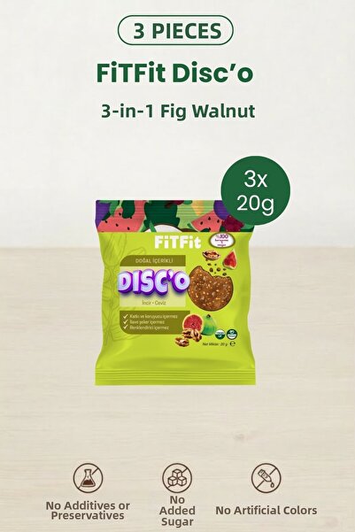 FitFit ديسكو إنقرد (التين) بالجوز |   فواكه ومكسرات طبيعية 100% |   وجبة خفيف...