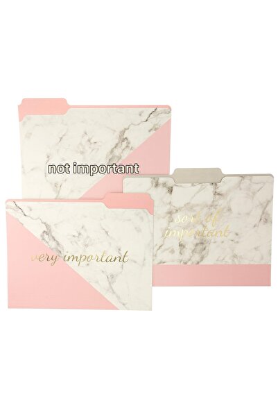 Hype Store Graphique blush marble file folder set - file set 9 folders and 3 ...