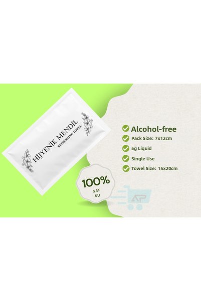 alazpack ambalaj Alazpack Dove Soap Essence Disposable Wet Wipes Pocket Wipes – Hygienic Wipes – 100 Pieces