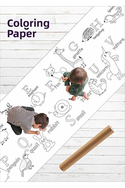 isgtabelam أوراق تلوين ممتعة للأطفال باللغة الإنجليزية ذات طابع حيواني